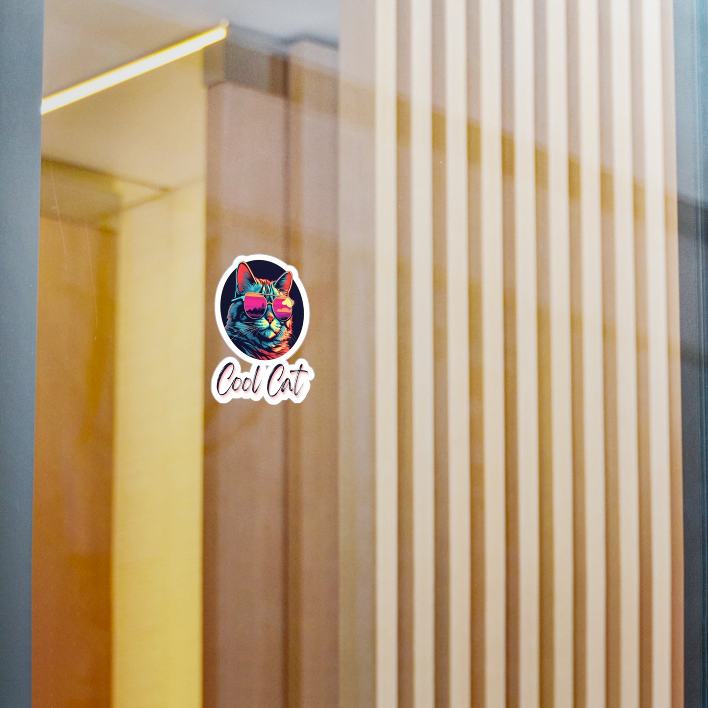 "Cool Cat" Vinyl Sticker