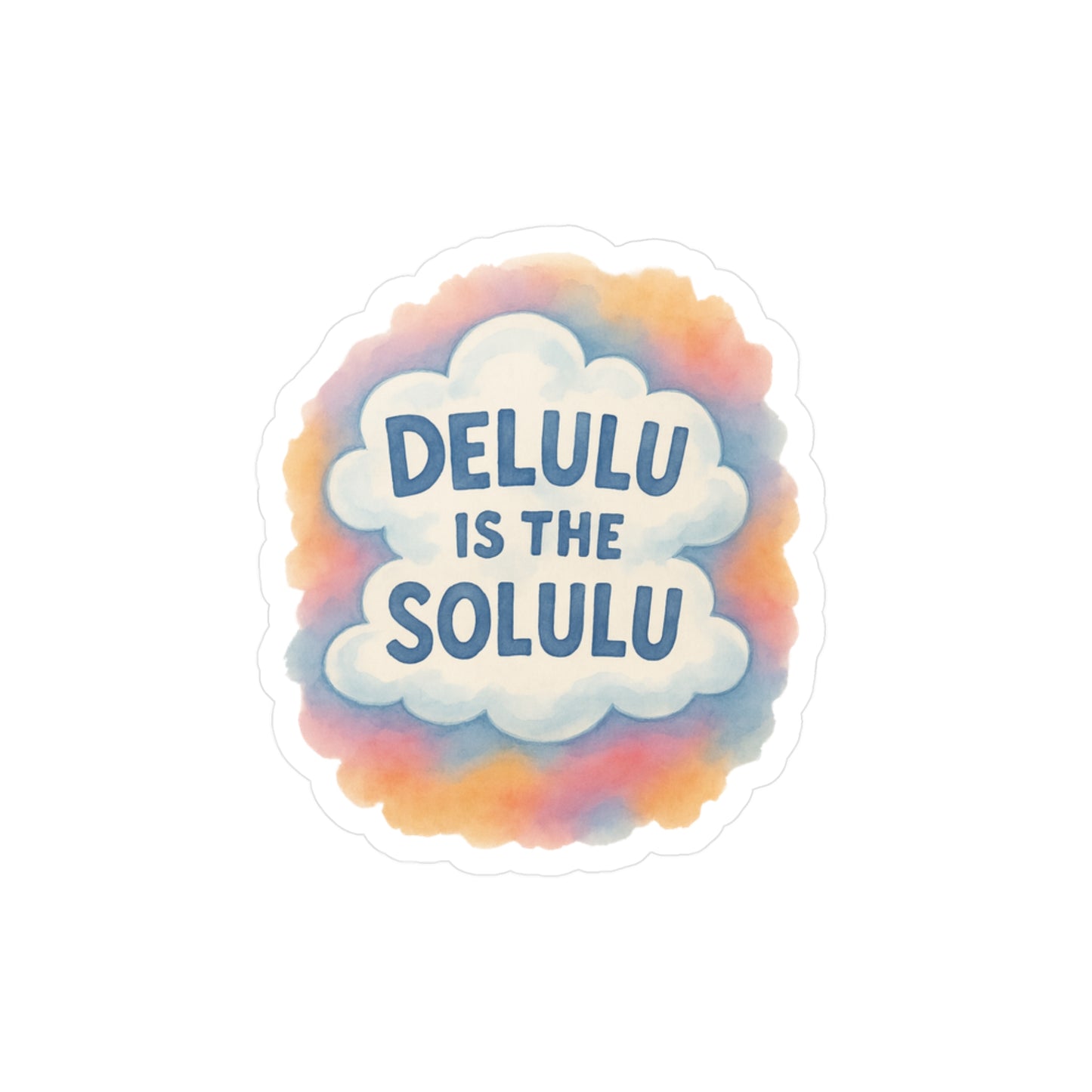 "Delulu" Vinyl Sticker