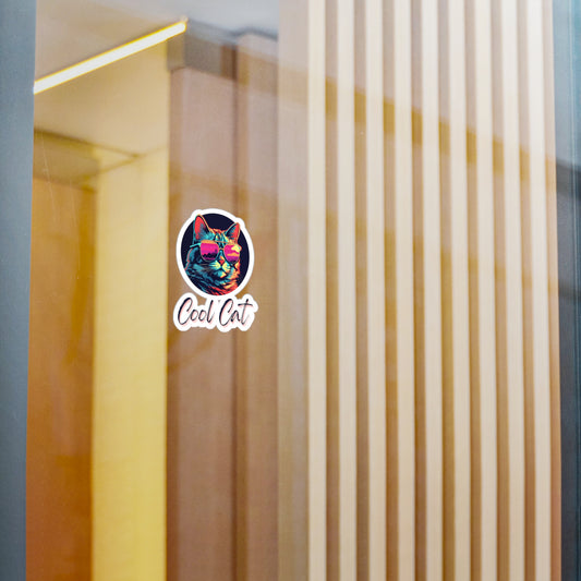 "Cool Cat" Vinyl Sticker